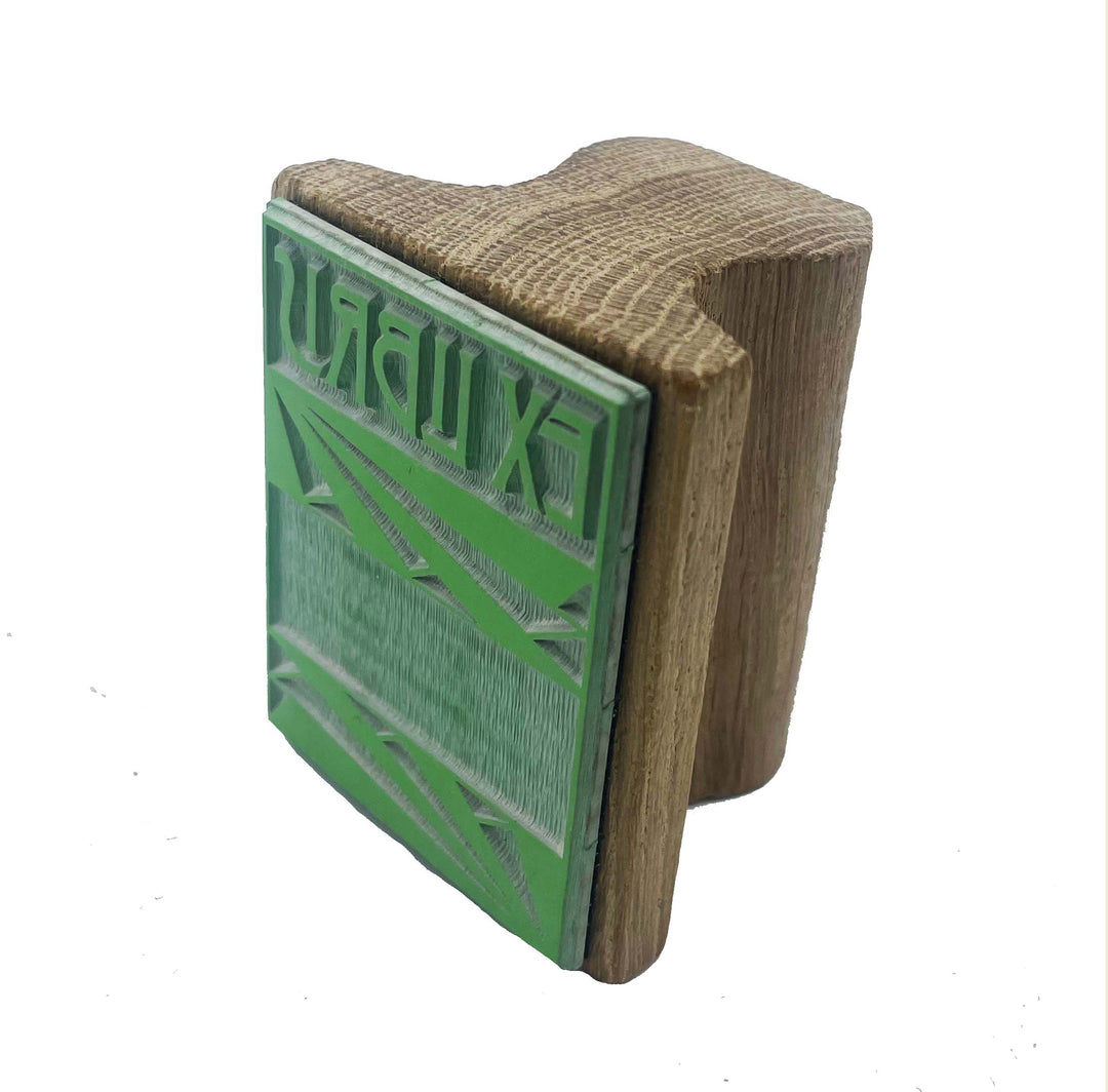 Scriptum Art Deco Ex Libris Stamp