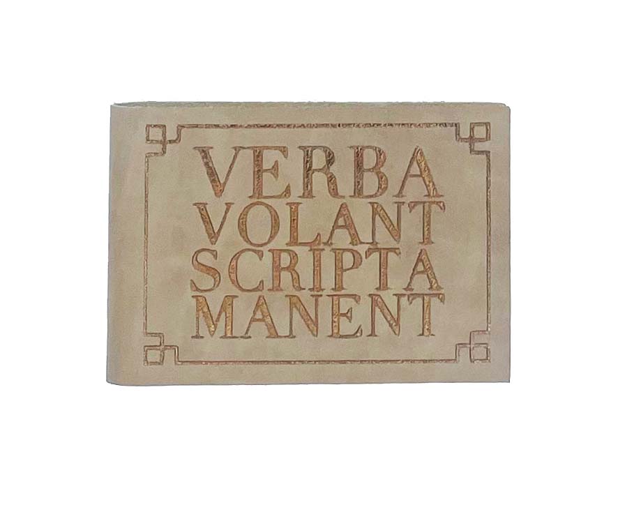 Scripta Manent Verba Volant Scripta Manent Pocket Journal – Scriptum Fine Stationery ...